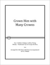 Crown Him with Many Crowns SAB choral sheet music cover